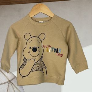 H&M Kid’s Winnie The Pooh Sweatshirt in beige size 12 months or 80 cm